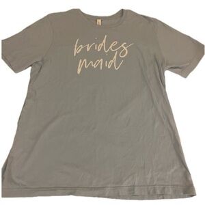 Bella Canvas Women’s XL Light Blue “Bridesmaid” Short Sleeve T-Shirt